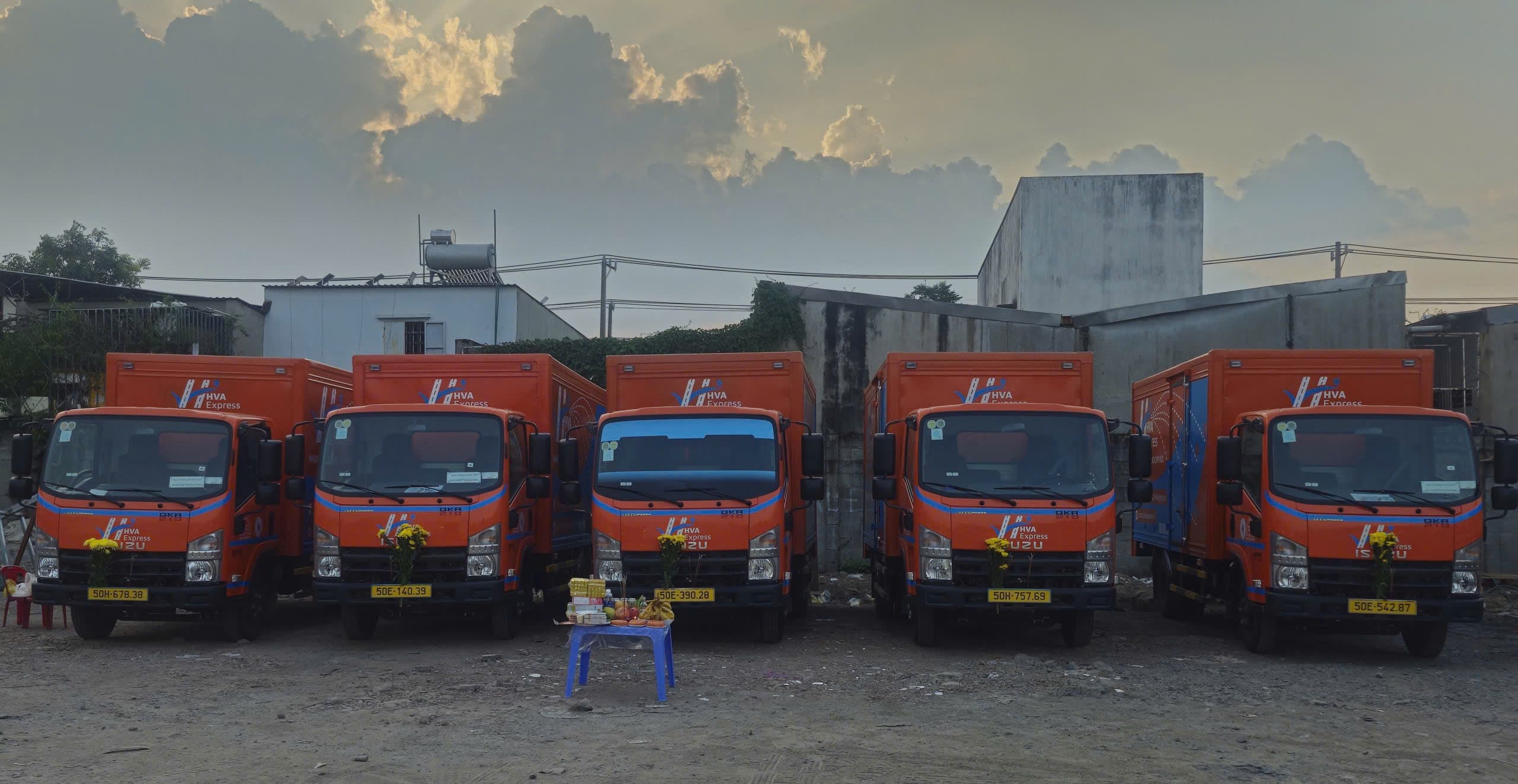 Dàn xe HVA Express sẵn sàng vận hành